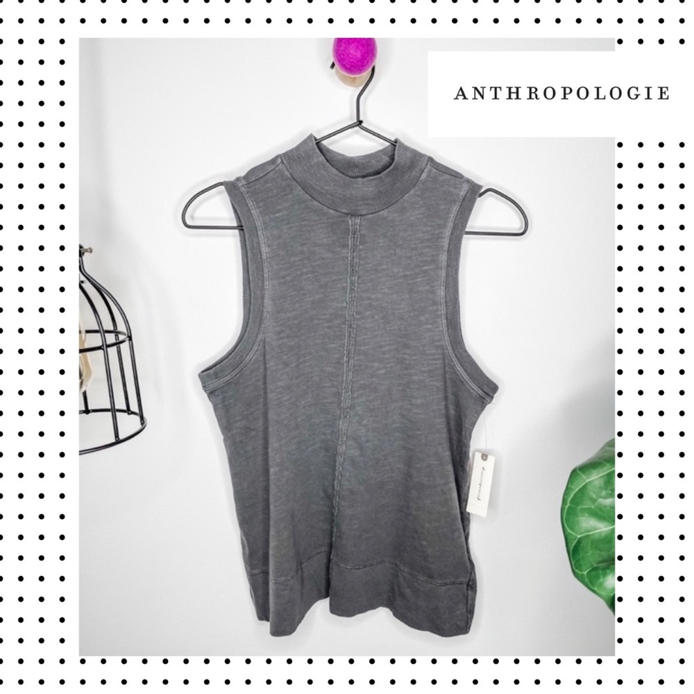 NWT Anthropologie - Sleeveless Grey Tank Top XS